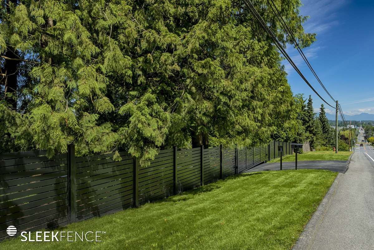Horizontal screen fence