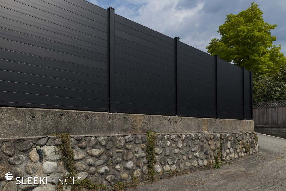 Sleek Modern aluminum privacy fence