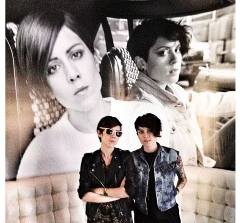 Black-and-white collage of two young people with large portrait faces and a smaller full-body pose in front