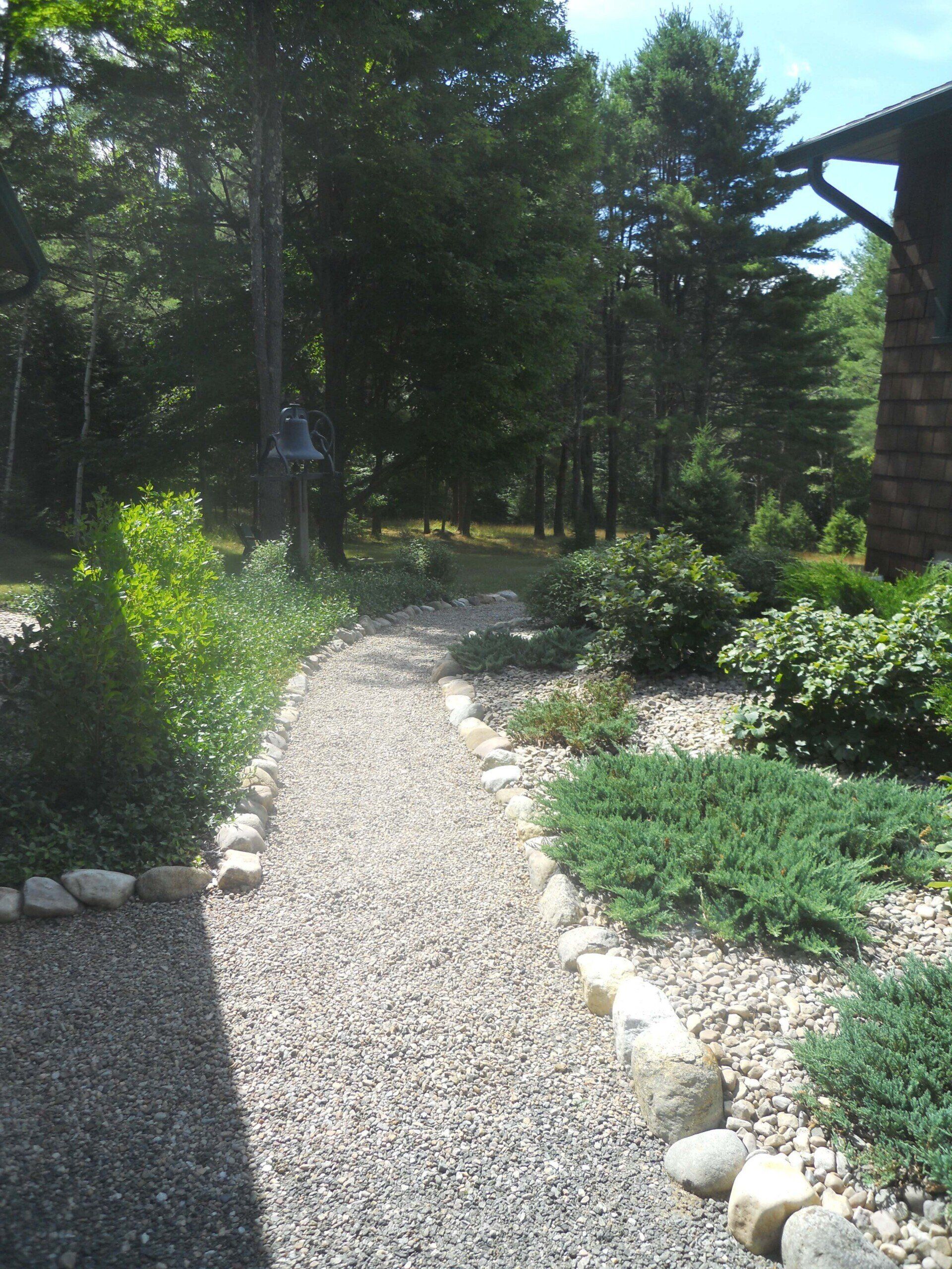 Gravel pathway