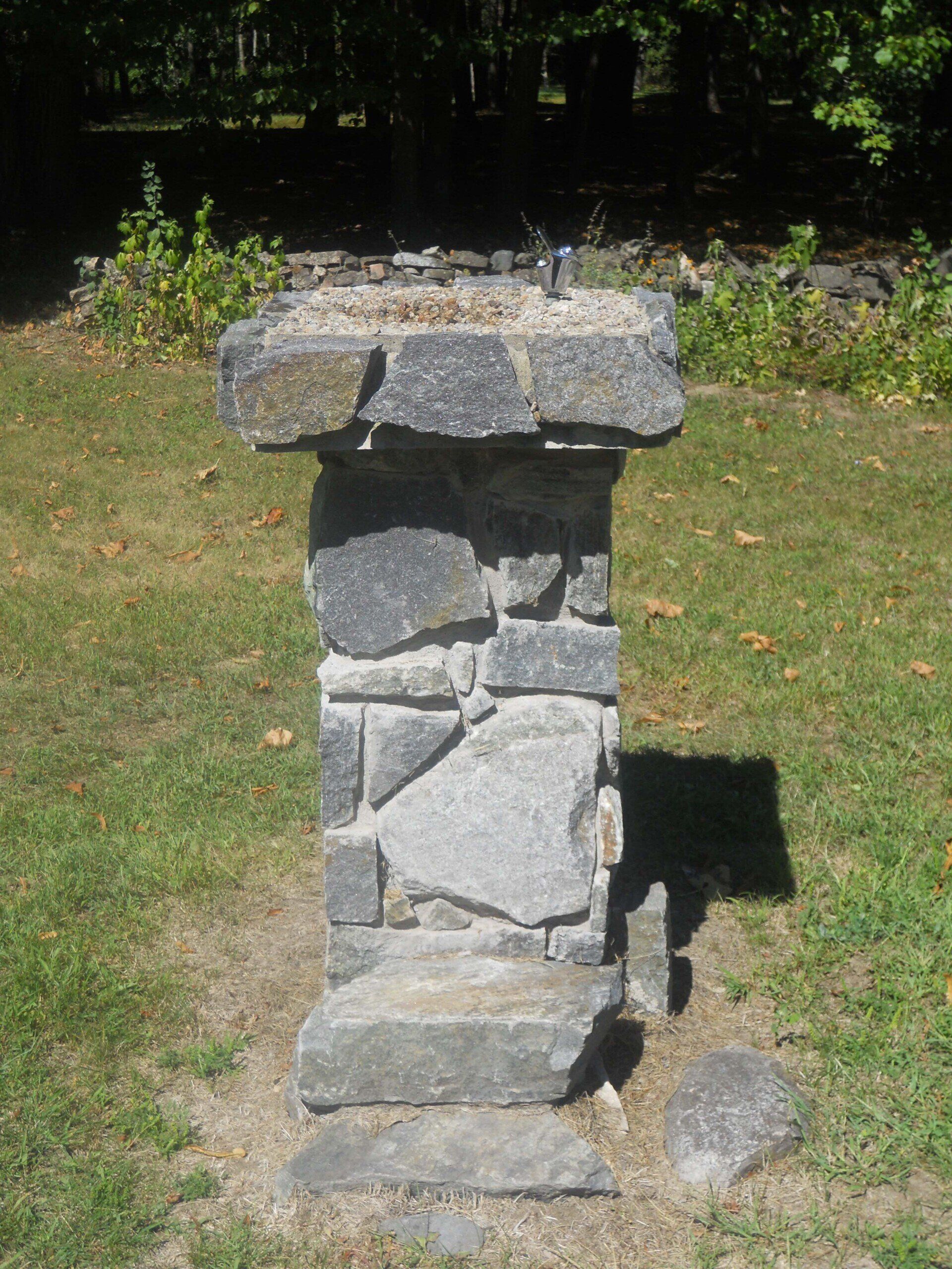 Stone water fountain