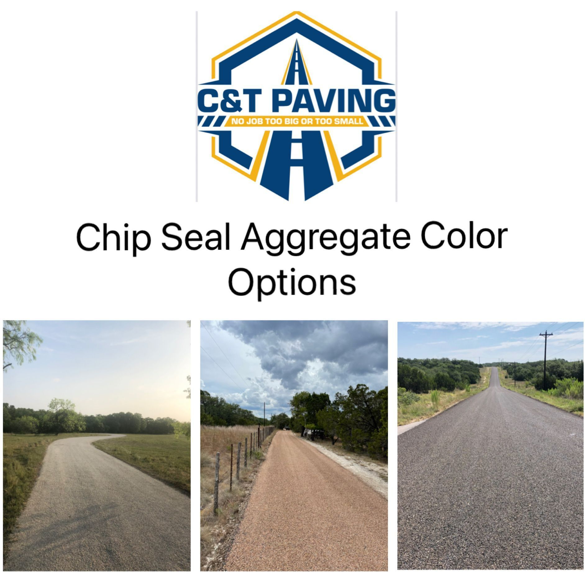 Chil seal aggregate color options