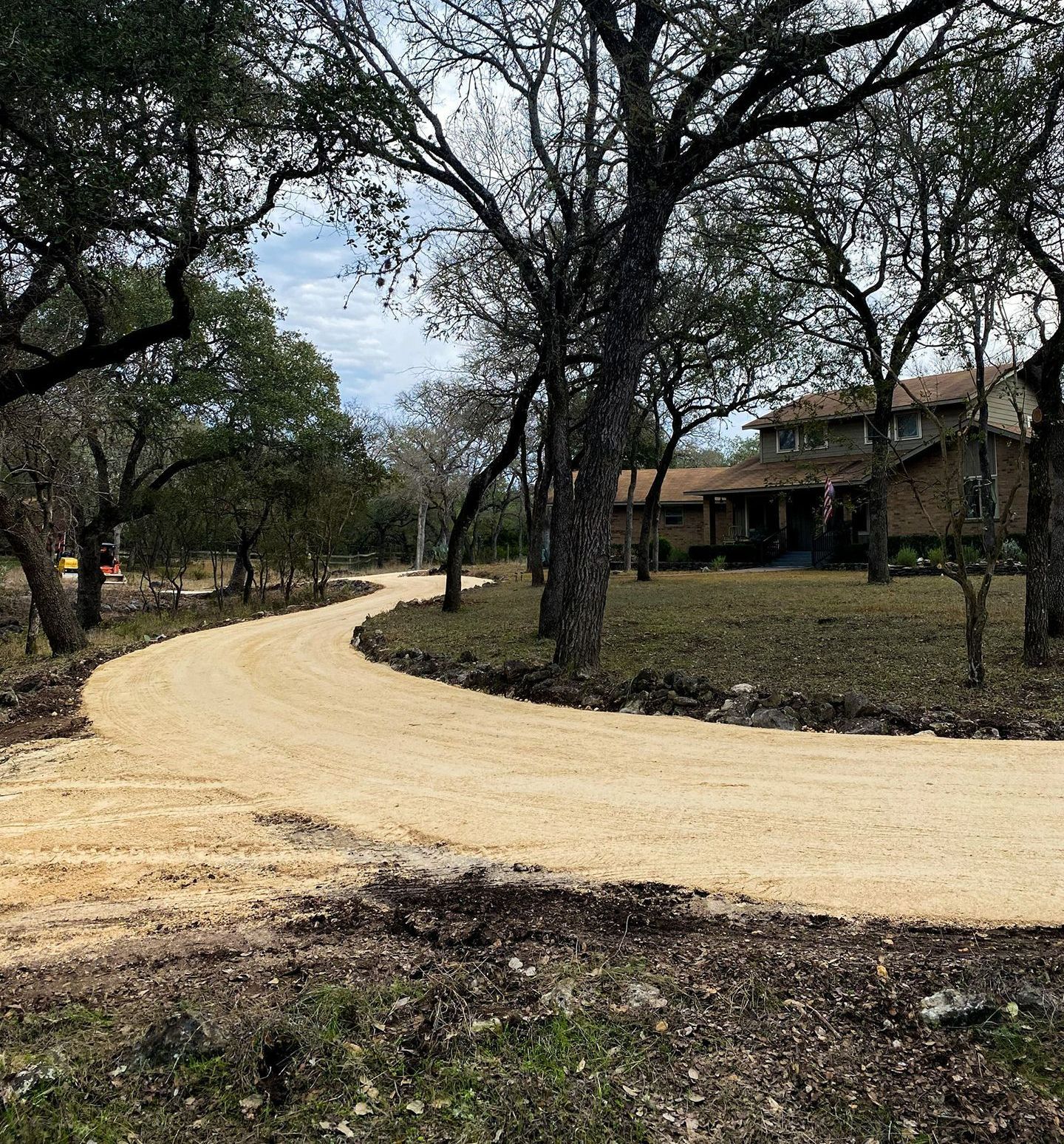 Driveway shaping
