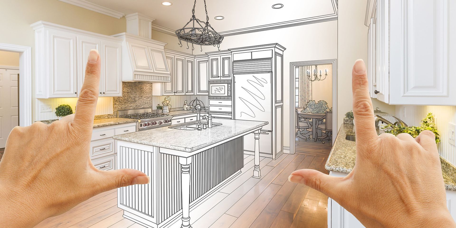 Envisioning beautifully remodeled kitchen