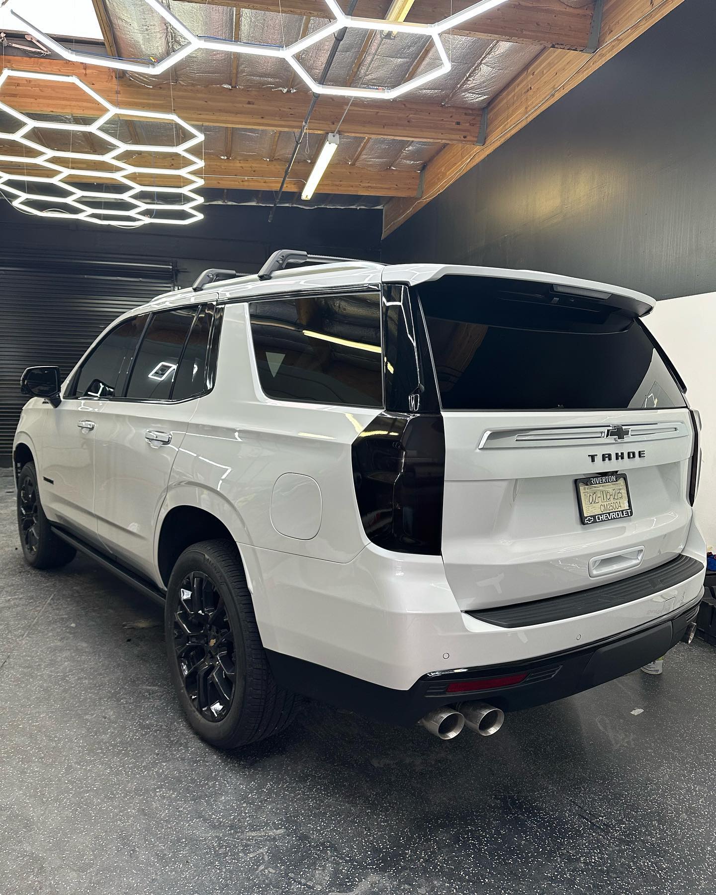White Tahoe car
