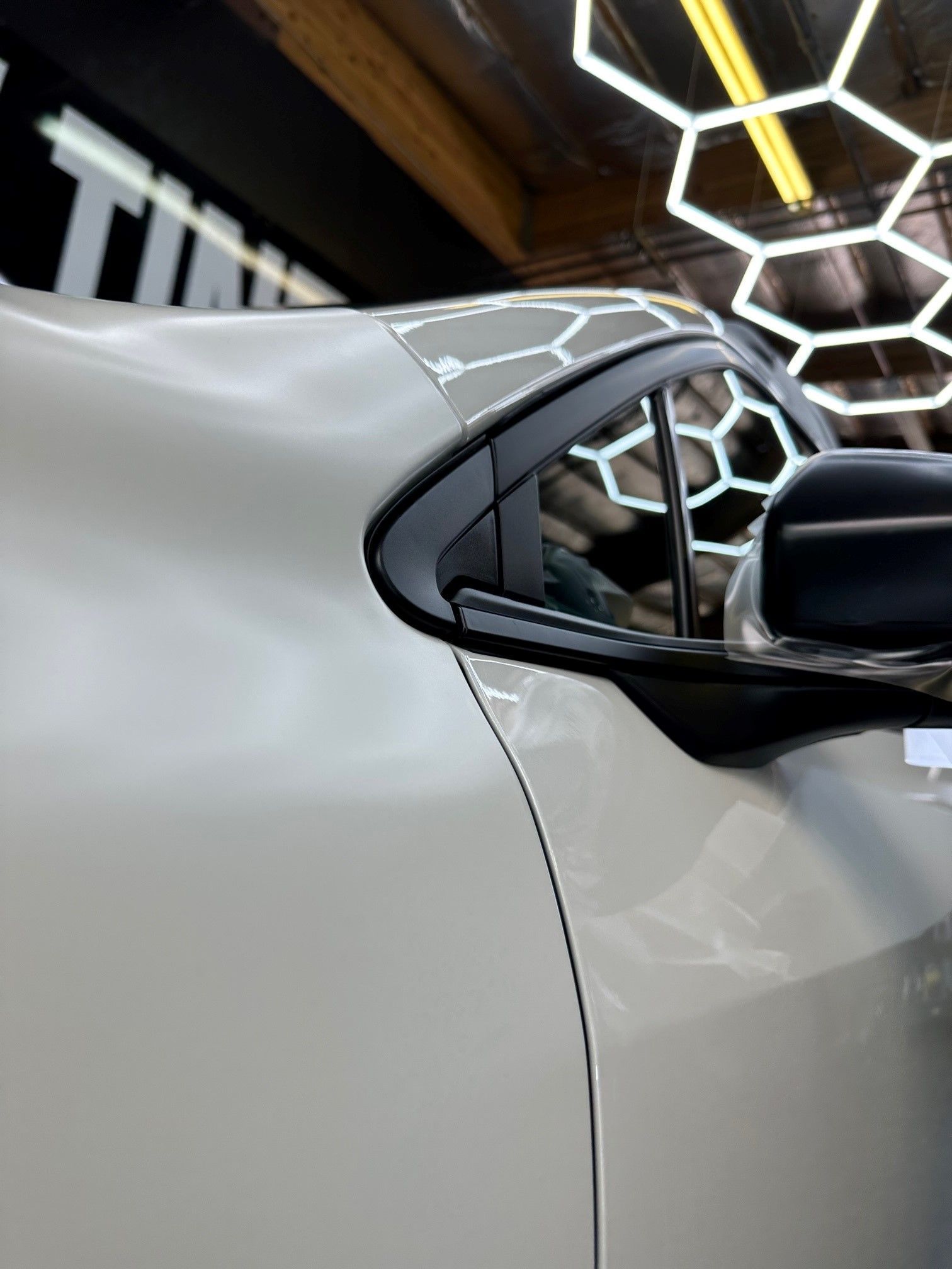 Paint protection film close up