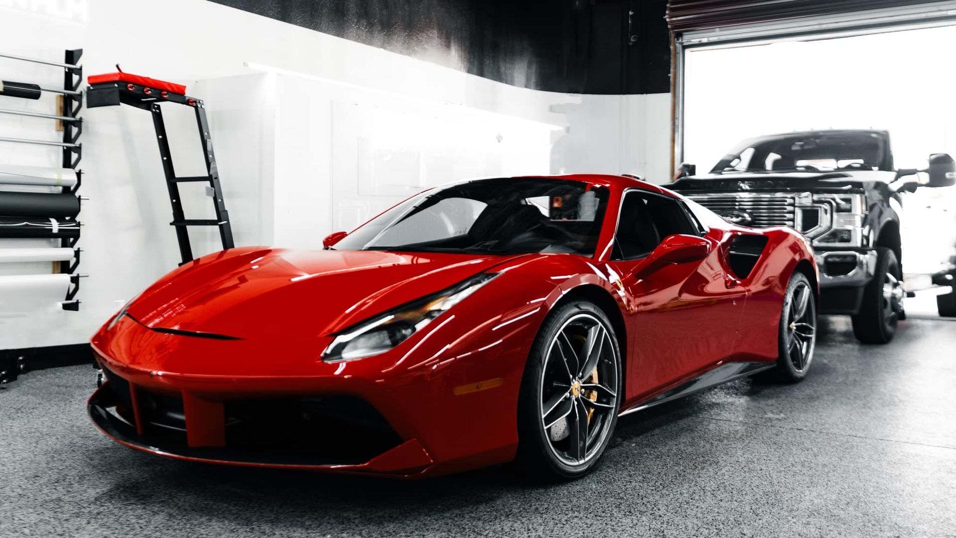 Red Luxury Car