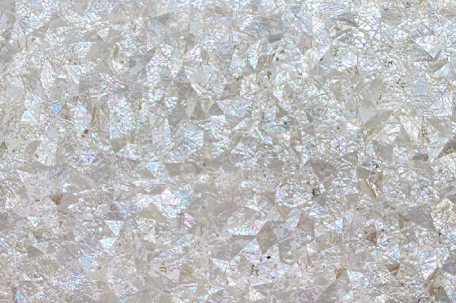 A close up of a piece of galvanized metal.