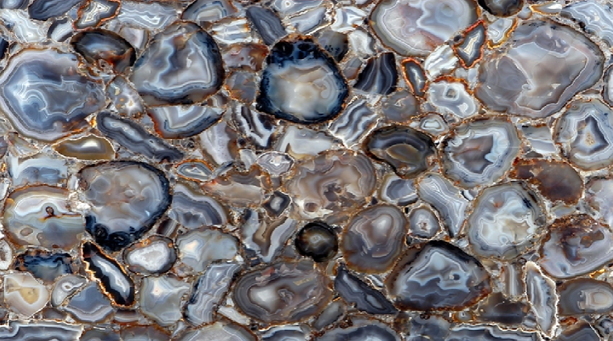A close up of a rocky surface with a lot of rocks on it.