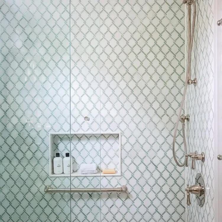 White Absolute Argyle With Emerald Green Bar