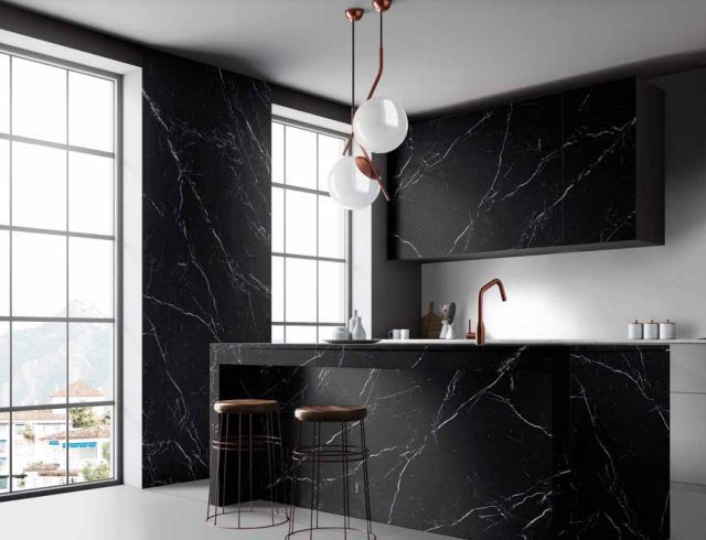Nero Marquina Porcelain Slabs