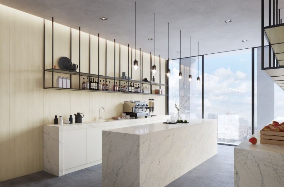 Wilsonart Nevis Ridge quartz slab