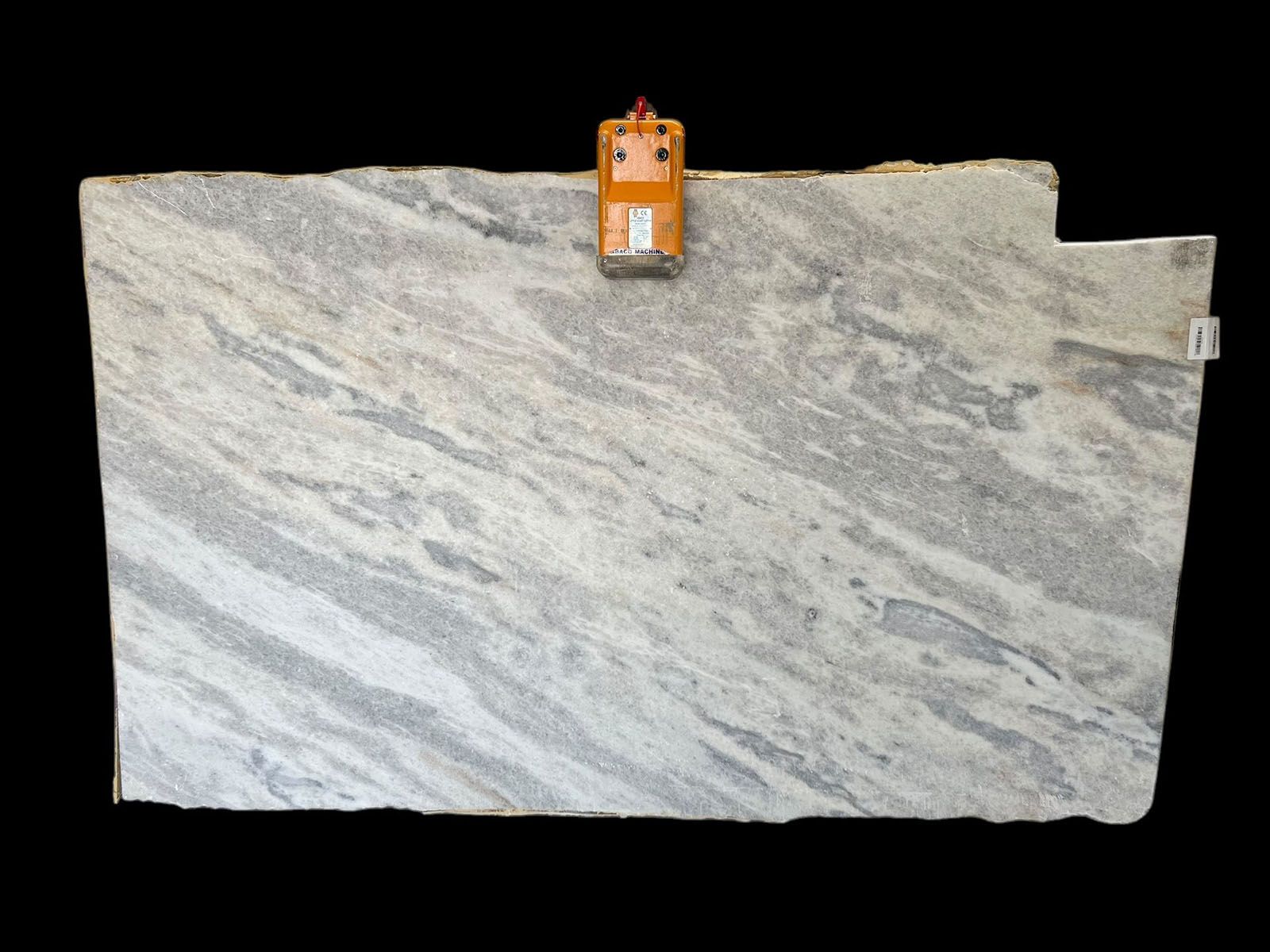 A piece of Elegant White Leathered Marble Slab
