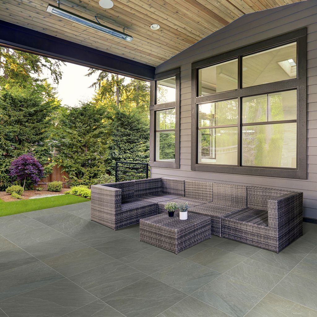 Cleft Bluestone Full Color Porcelain Pavers