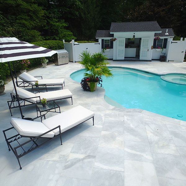 Marmiro Afyon Cloud Sandblasted Marble Pavers