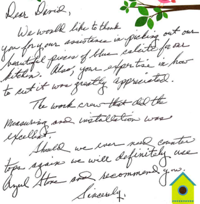 A handwritten letter is addressed to angel stone