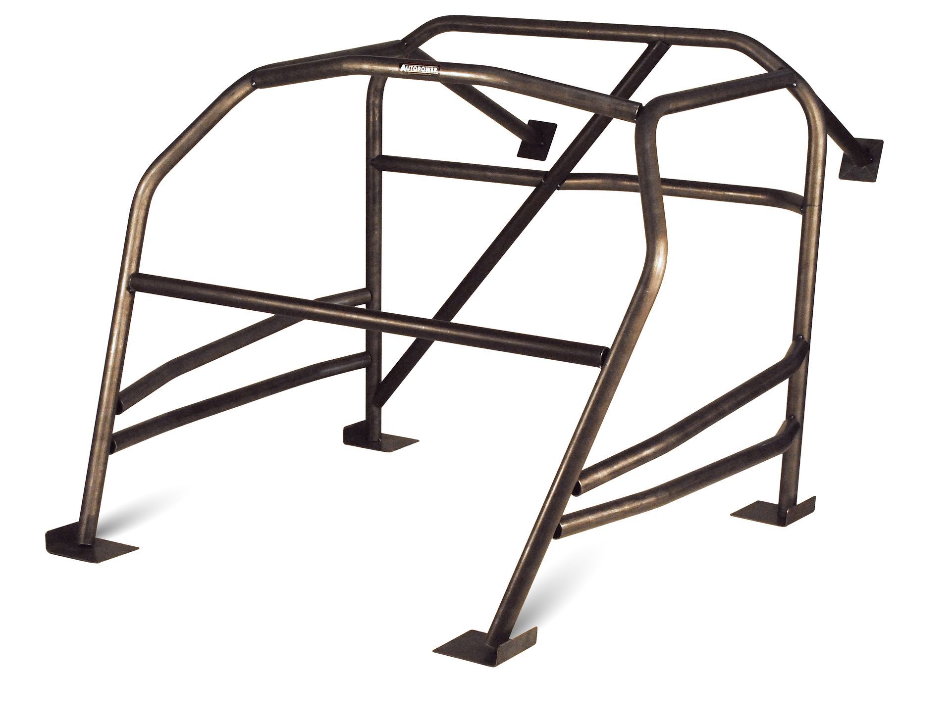 Brown steel u-weld full cage kit for a vehicle
