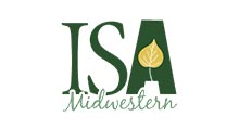 ISA Midwestern logo: dark green letters