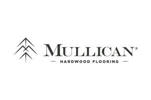Mullican Hardwood Flooring logo with stylized tree icon and black text on white background