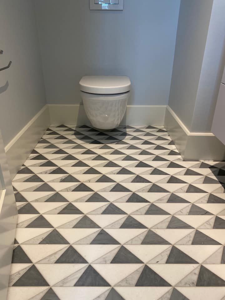 Toilet tiles