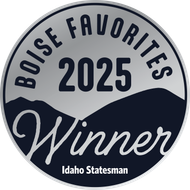 Boise Favorites 2025 Winner badge from the Idaho Statesman.