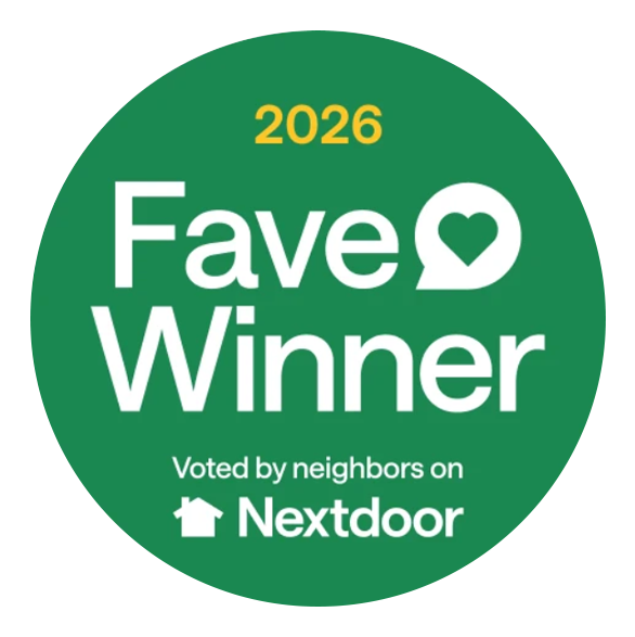 2026 Fave Winner Voted by neighbors on Nextdoor