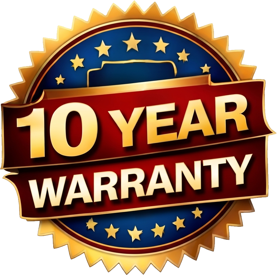 10-year warranty starburst