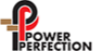 Logo with a stylized "P" in red and black, with "POWER PERFECTION" text.