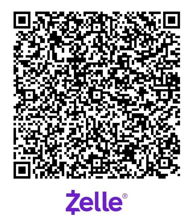 QR code for Zelle payments.