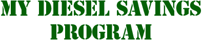 My Diesel Savings Program Logo