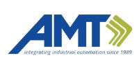 AMT logo in blue and green with the tagline “integrating industrial automation since 1989”