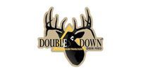 Double Down Pro logo with a black buck silhouette and tan antlers on a white background