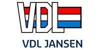 VDL Jansen logo with red, white and blue striped lettering