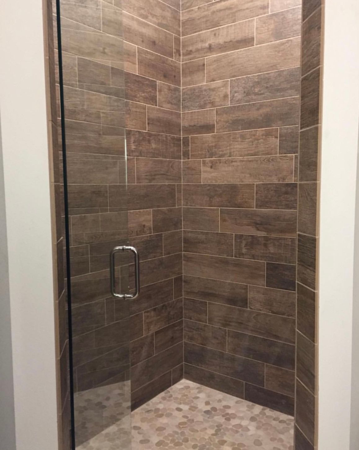 Restroom with newly installed tile