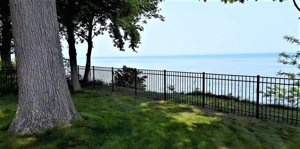 Black ornamental fence