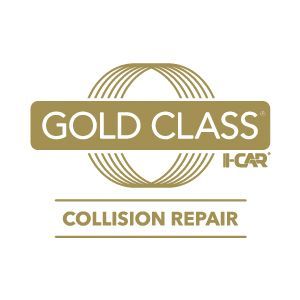 Gold Class I-CAR collision repair certification logo