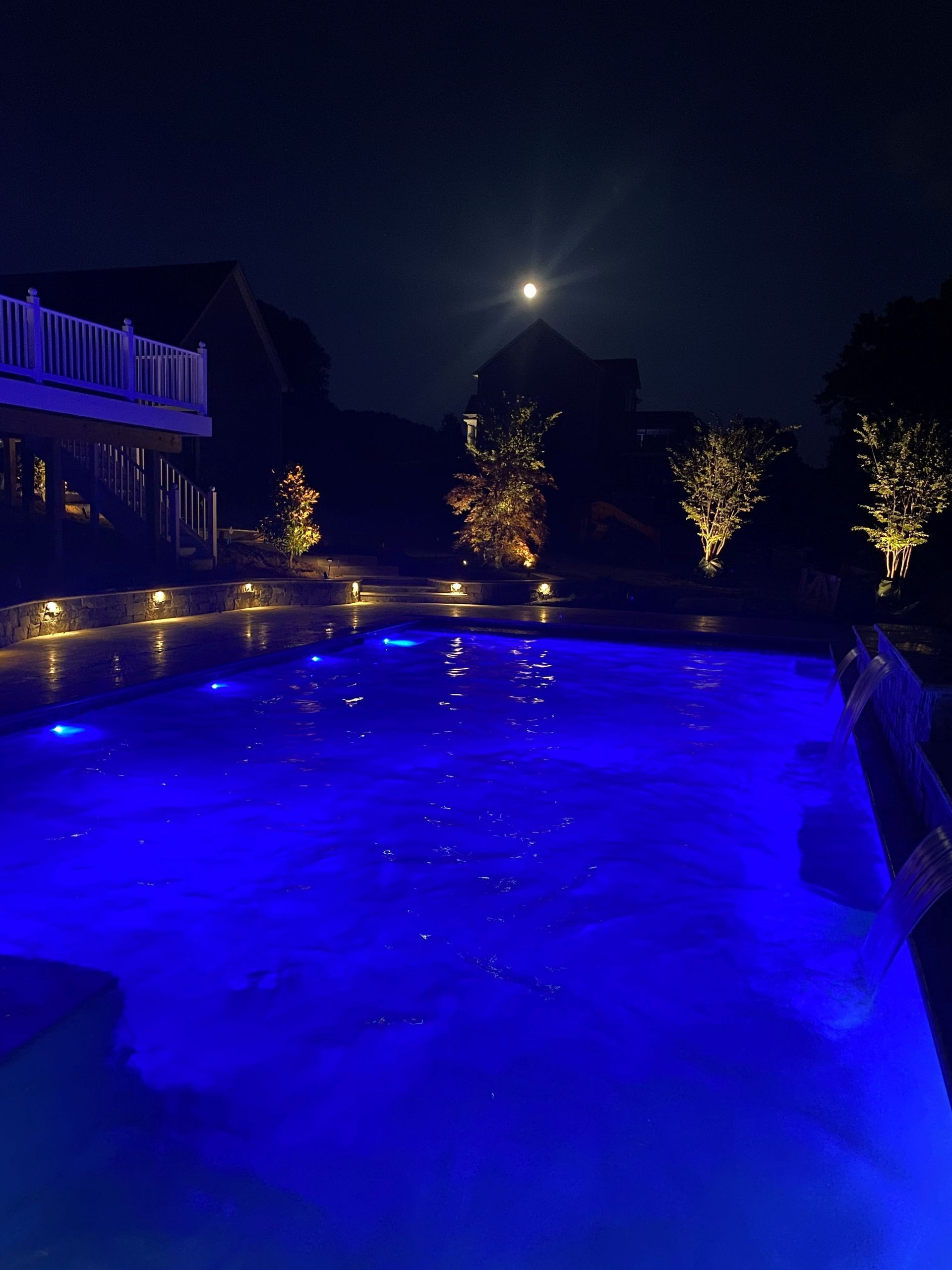 Pool at night