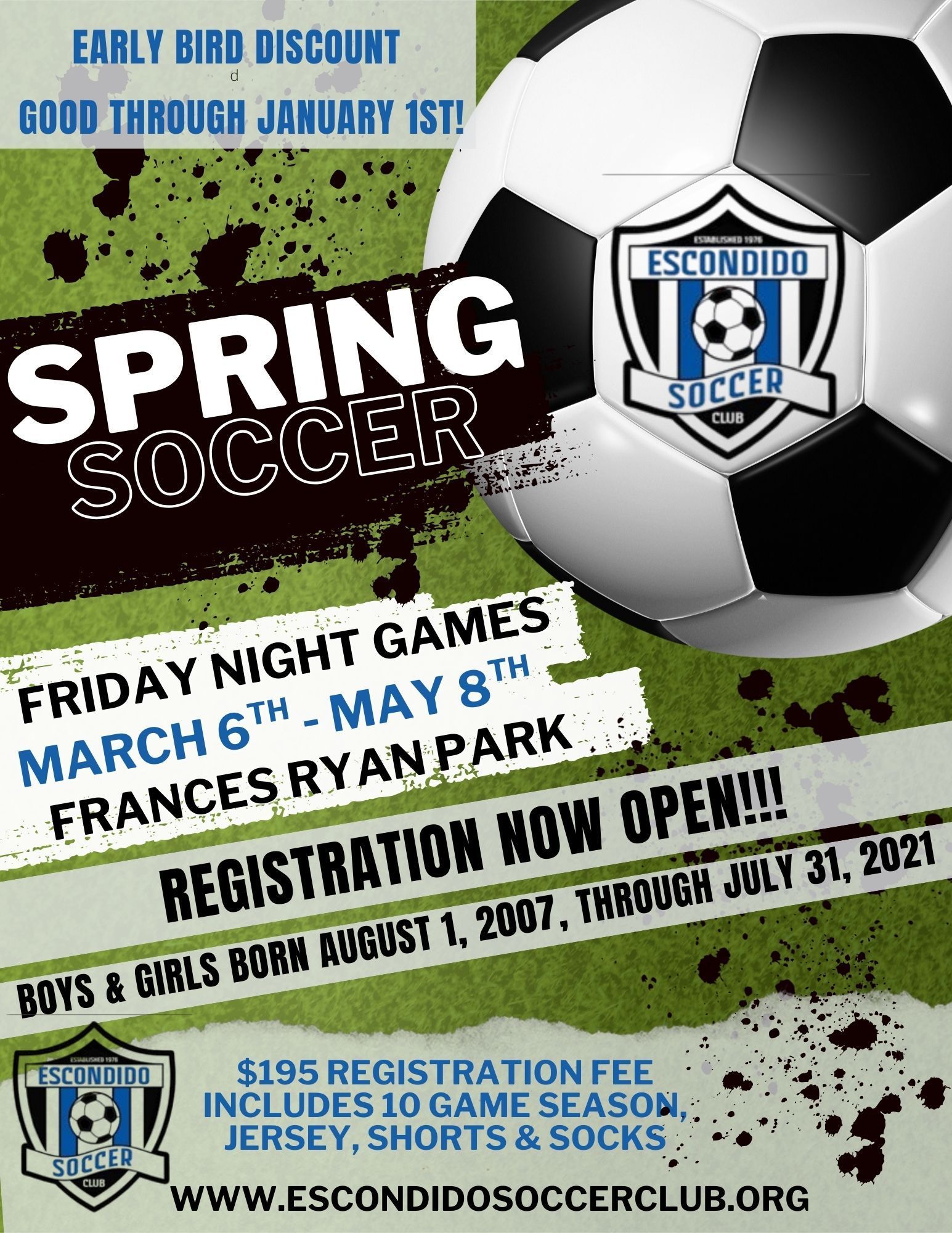 SPRING 2026 SOCCER SEASON