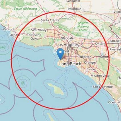 A map of our service area in and around the Los Angeles and Long Beach area