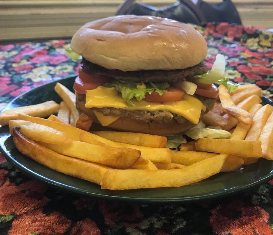 burger and fries