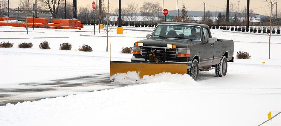 Parking lot Snow plowing