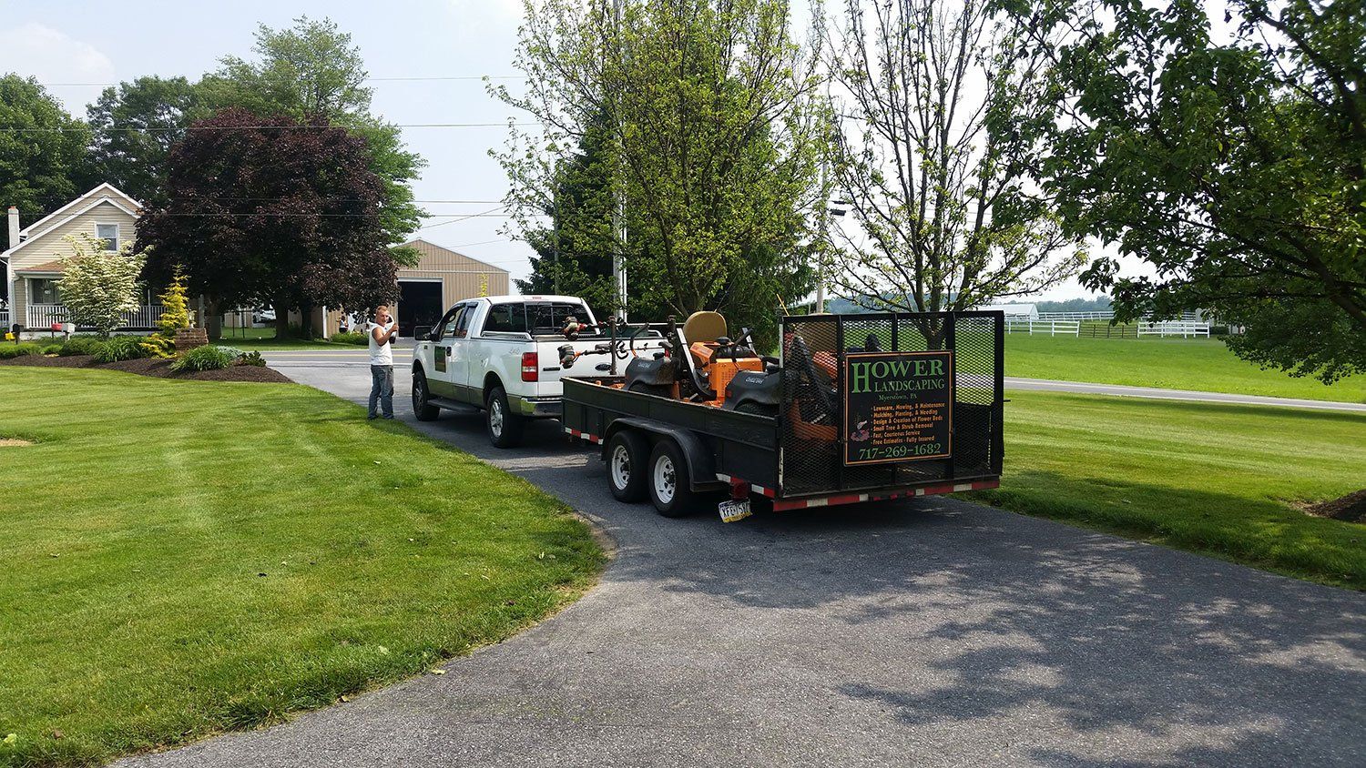 Hower Landscaping  truck service