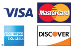 Visa | MasterCard  | American Express | Discover