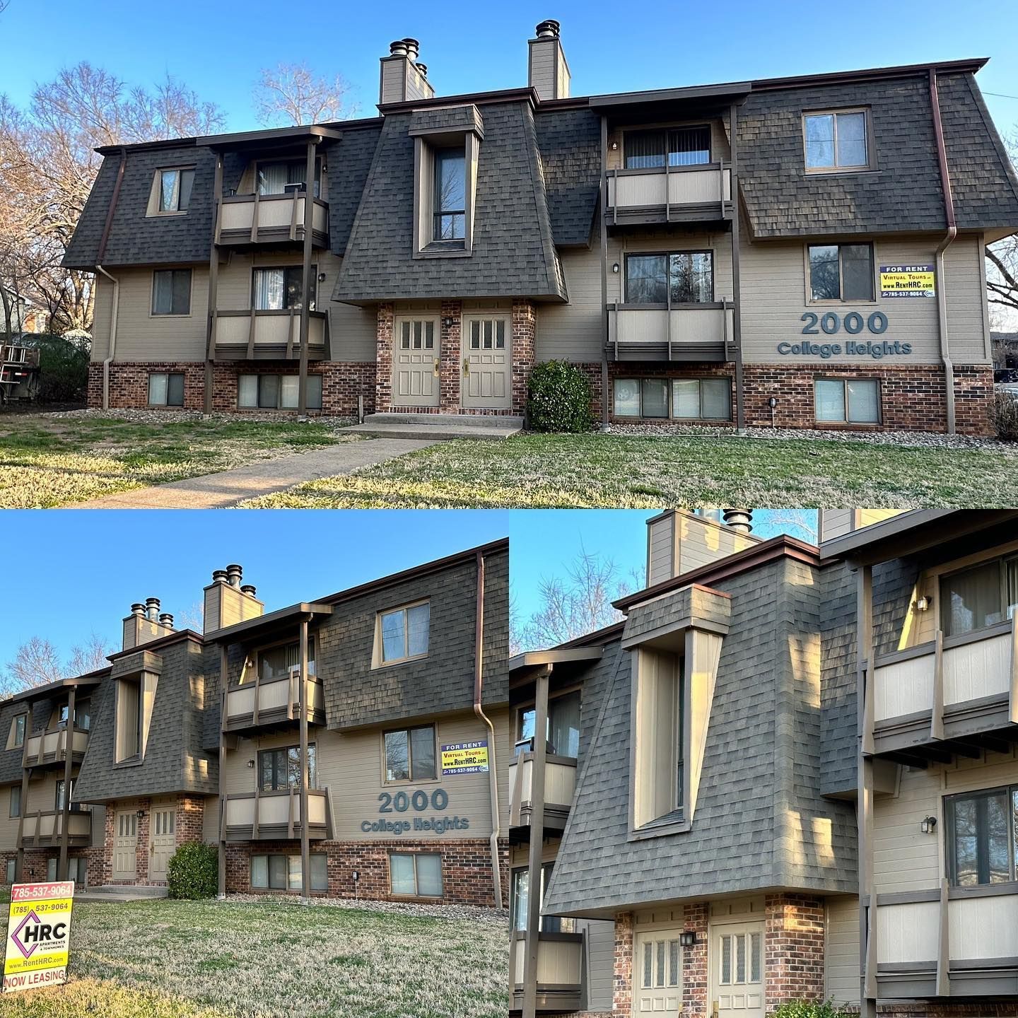before and after roofing service