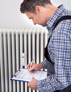 Man filing a Heat Energy Assistance Program application