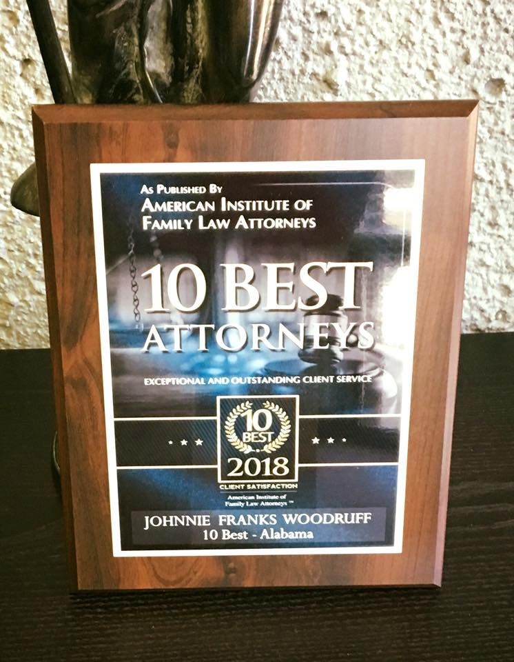 Awarded the 10 Best Attorneys -  Alabama in 2019