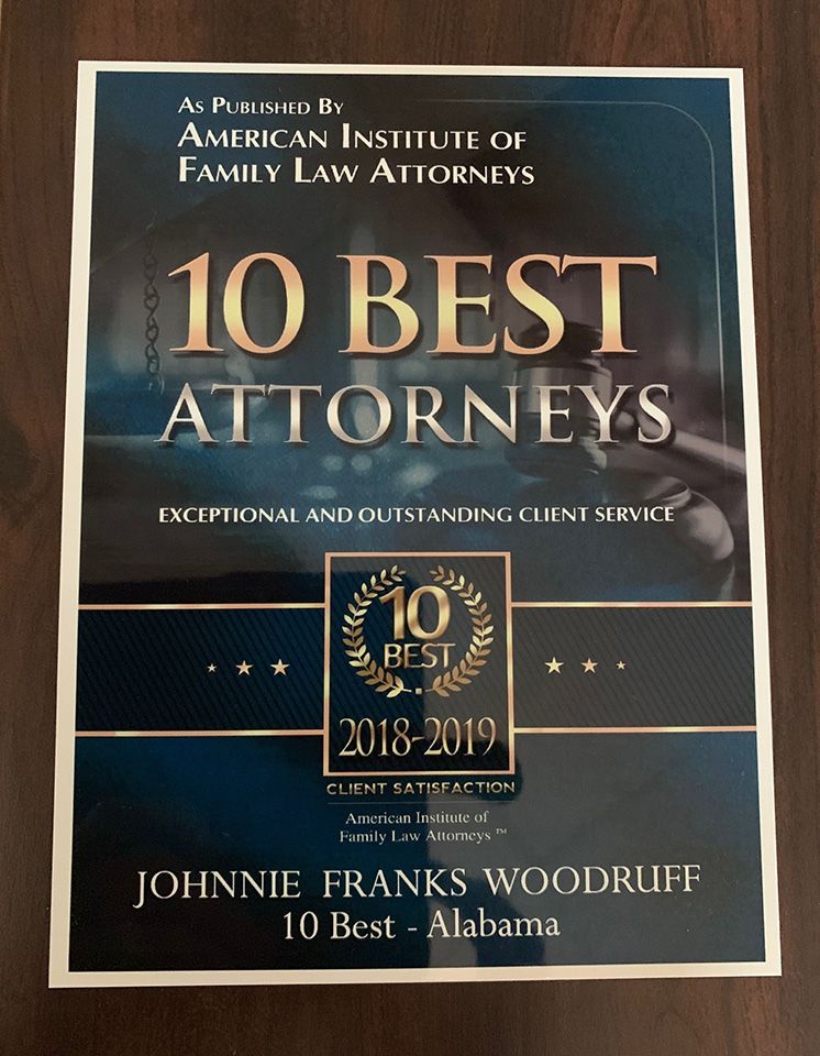 Awarded the 10 Best Attorneys -  Alabama in 2019