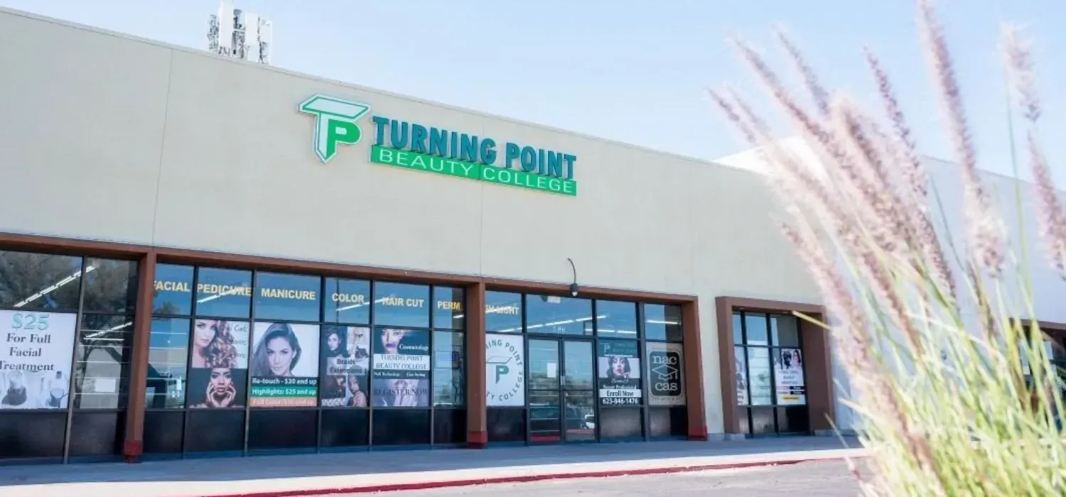 Exterior of Turning Point Health Foods store with signage and display windows.