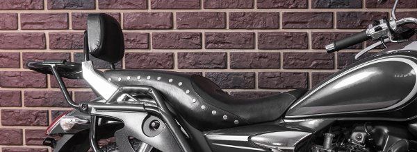 Motorcycle seat upholstery