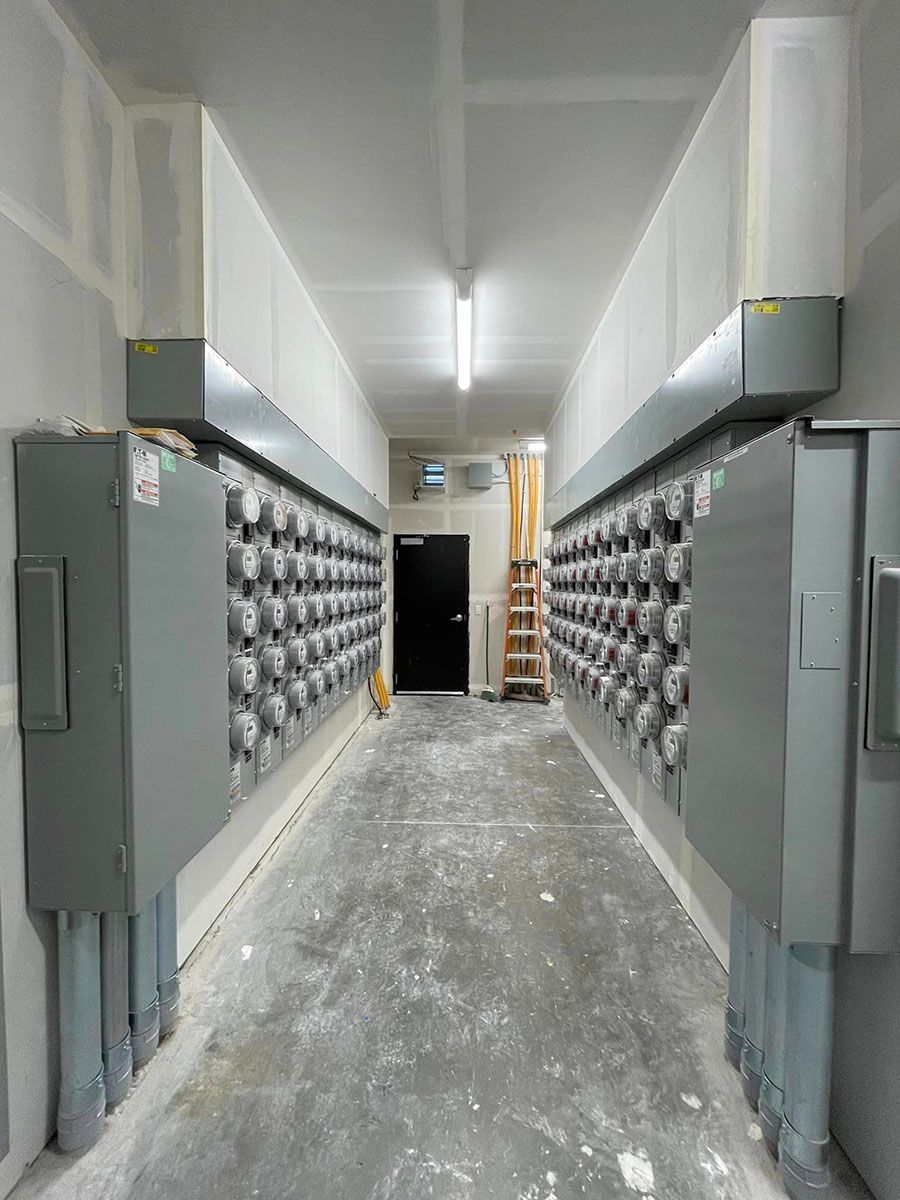 Properly installed commercial electrical panel